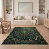Emerald Mandala Ornate Persian Rug