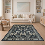 Hypnotic Evil Eye Tribal Area Rug