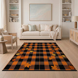 Buffalo Plaid Pumpkin Area Rug