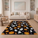 Halloween Jack-o-Lanterns Ghosts Area Rug