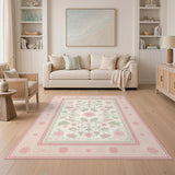 Pink Floral Vintage No. 16 Area Rug