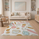 Whimsical Bakery Delights Pattern Area Rug