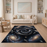 Cosmic Vortex Galaxy Area Rug