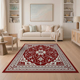 Ornate Medallion Red Ornate Red Persian Medallion Area Rug