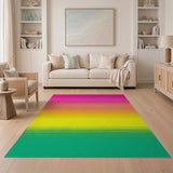 Rainbow Halftone Gradient Area Rug