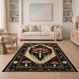 Enchanted Red Mushroom Area Rug