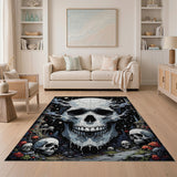 Mystical Cracked Skull Grove Area Rug