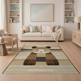 Adorable Patchwork Bear Kids Area Rug