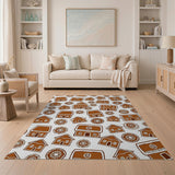 Whimsical Gingerbread Houses Cookies Rug