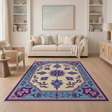 Ornate Persian Starburst Medallion Rug