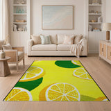 Sunny Lemon Fruit Yellow Area Rug
