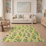 Multi-color and Patterns Wildflower Meadow Floral Area Rug