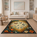Whimsical Butterfly Meadow Area Rug