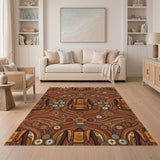 Southwestern Backpack Compass Area Rug