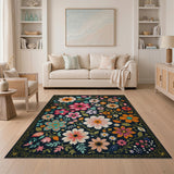 Multi-color and Patterns Vibrant Multi-Color Floral Area Rug