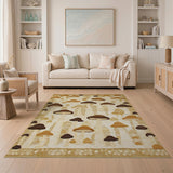 Whimsical Mushroom Meadow Area Rug
