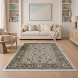 Ivory Multi-Color Persian Floral Area Rug