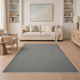 Black White Geometric Dot Area Rug