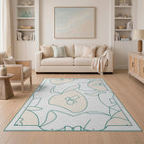 Whimsical Abstract Pear Area Rug