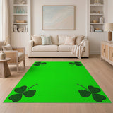 Dotted Shamrock Green Area Rug