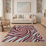 Candy Cane Swirl Area Rug