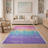 Rainbow Tie-Dye Area Rug