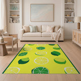 Sunny Lemon Lime Slice Area Rug