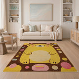 Adorable Yellow Bear Kids Area Rug