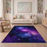 Cosmic Multi-color and Patterns Cosmic Nebula Galaxy Area Rug