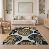 Cheetah Abstract Pattern Area Rug