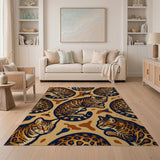 Bengal Cats Camo Pattern Area Rug