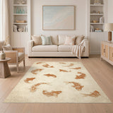 Koi Fish Brown Area Rug