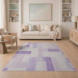 Purple Geometric Abstract No. 3 Area Rug