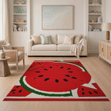Watermelon Fruit Pattern Watermelon Slice Fruit Pattern Area Rug