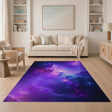 Purple Nebula Cosmic Area Rug