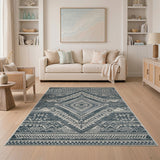 Grey Grey Heritage Tribal Diamond Area Rug