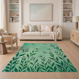 Dragonfly Meadow Green Area Rug