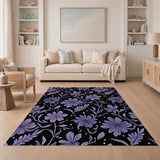 Purple Floral Vintage No. 9 Area Rug