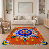 Vibrant Multicolor Mandala Area Rug