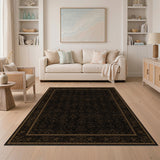 Black Gold Traditional Persian Traditional Persian Area Rug