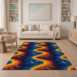 Winding Rainbow Peaks Area Rug