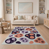 Abstract Organic Blob Multi-Color Area Rug