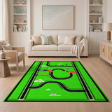 Kids Cartoon Road Play Area Rug