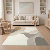 Abstract Area Beige Abstract Flow Area Rug