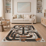 Winding Raceway Area Rug