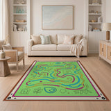 Vibrant Shalom Maze Area Rug