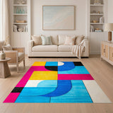 Bold Geometric Multi-Color No. 2 Area Rug