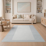 Graph Paper Grid Grey Area Rug