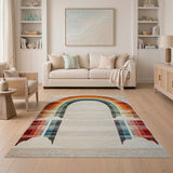 Rainbow Arch Multi-Color Area Rug