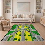Vibrant City Intersection Area Rug